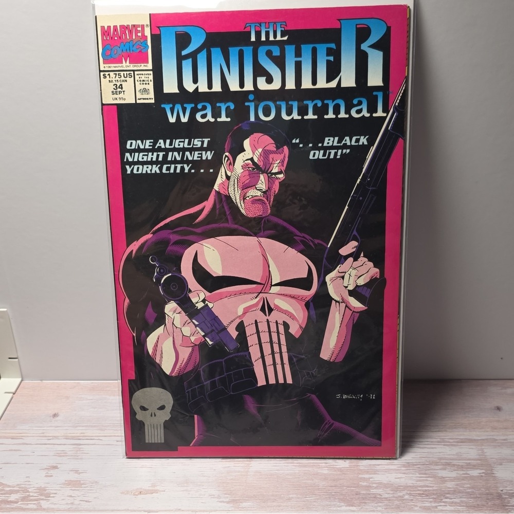Marvel Comics The Punisher: War Journal #34 1991 Copper Age Carl Potts